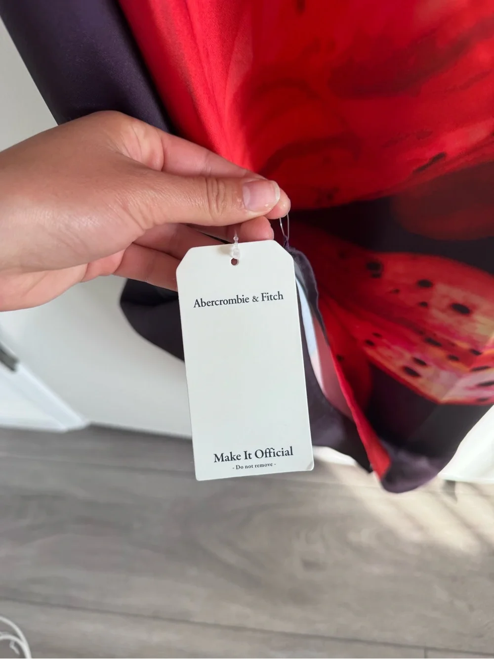 Abercrombie Satin Open Back Dress NWT